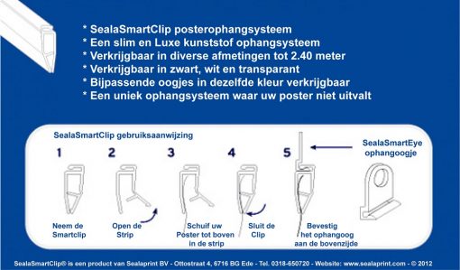 Poster Ophangsysteem SealaSmartClip  50cm set - Afbeelding 12