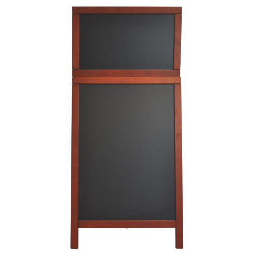 Krijtbord dubbelzijdig met topbord - Afbeelding 3