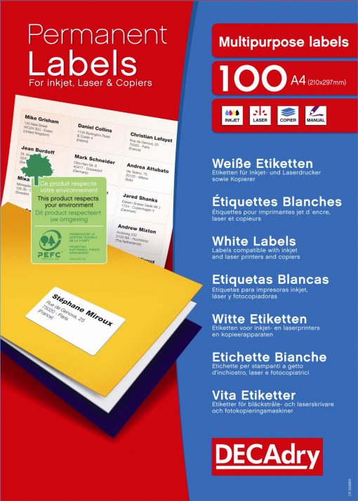 Etiketten 24 per vel - Afbeelding 2