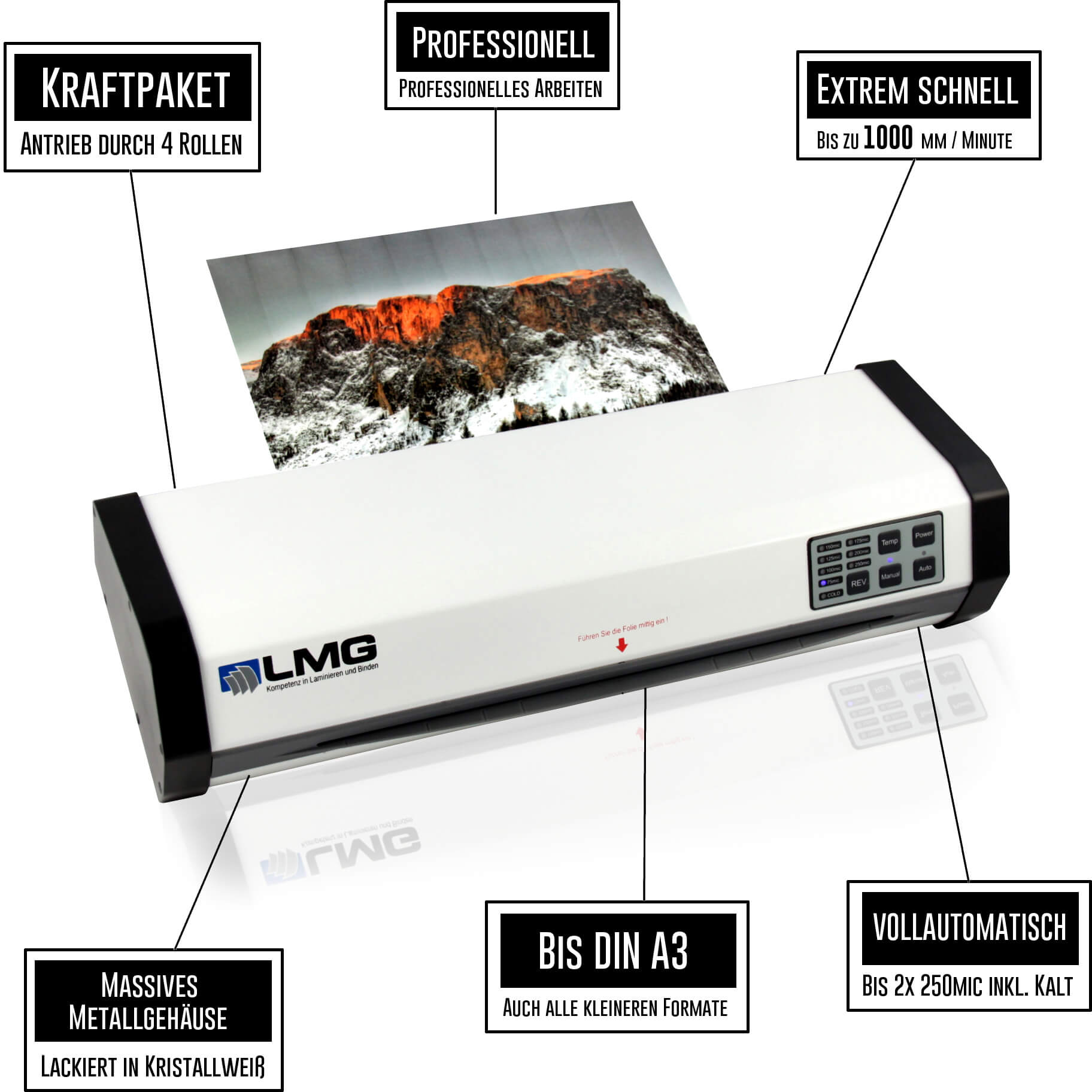 A3 Hoes lamineer/plastificeermachine AutoLam - Afbeelding 3