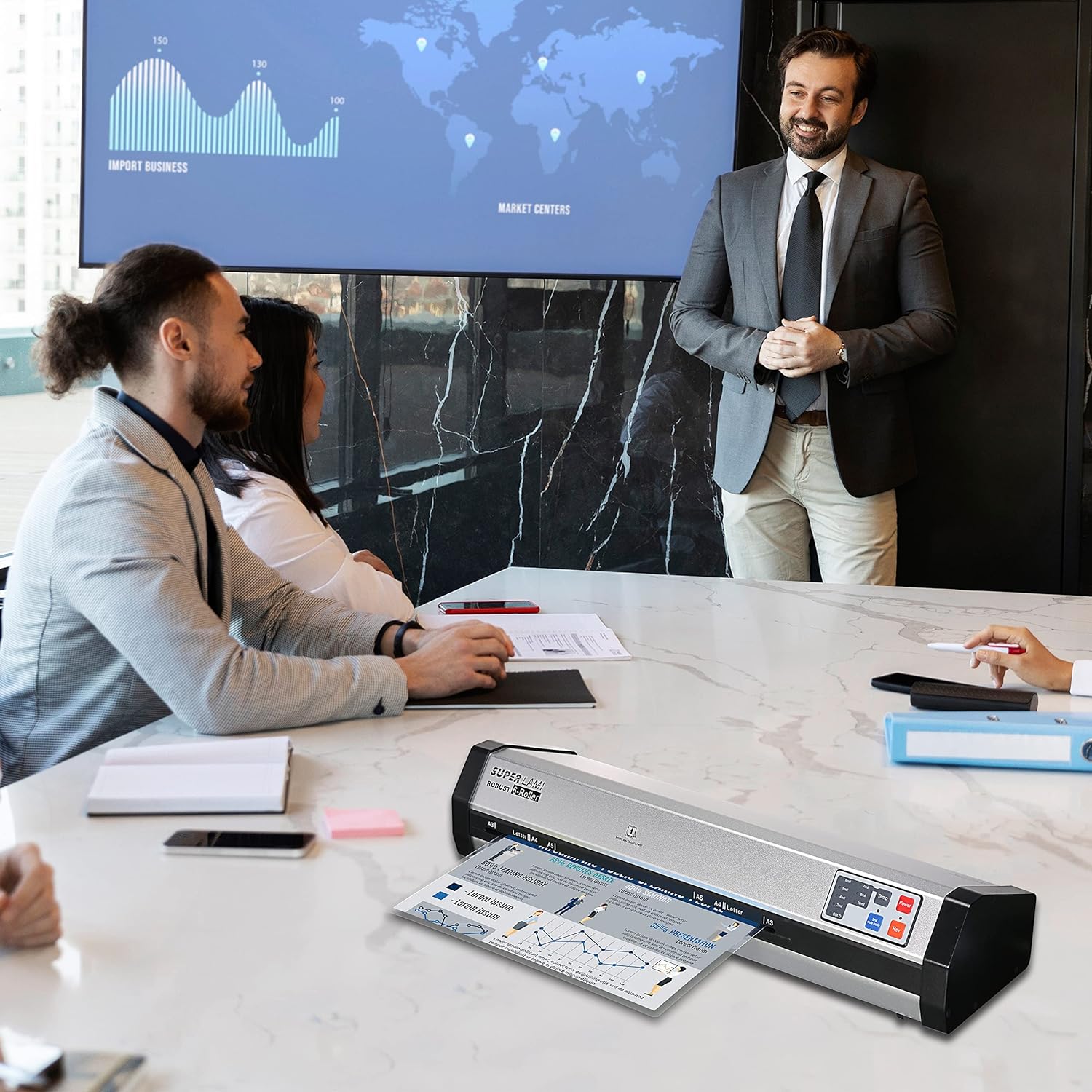 A3 Hoes lamineer/plastificeermachine LM620 - Afbeelding 2